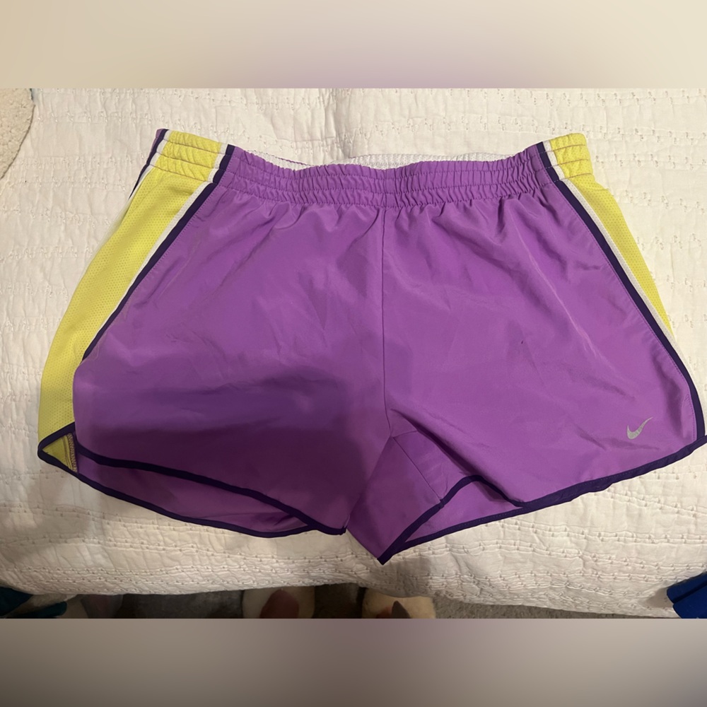 Purple & Yellow Nike Shorts